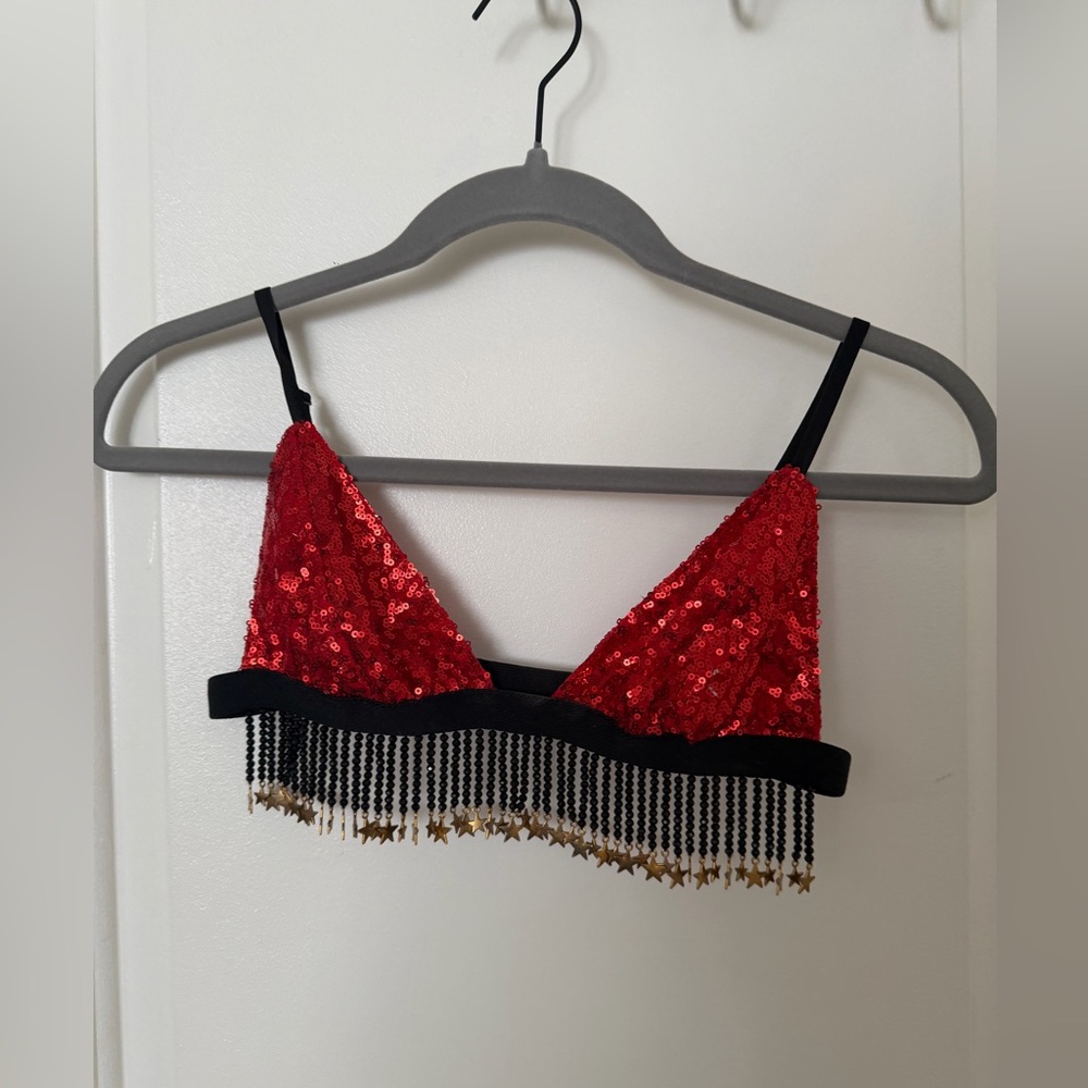 Her Pony Red Sparkle Star Brallette - AU8/US 4